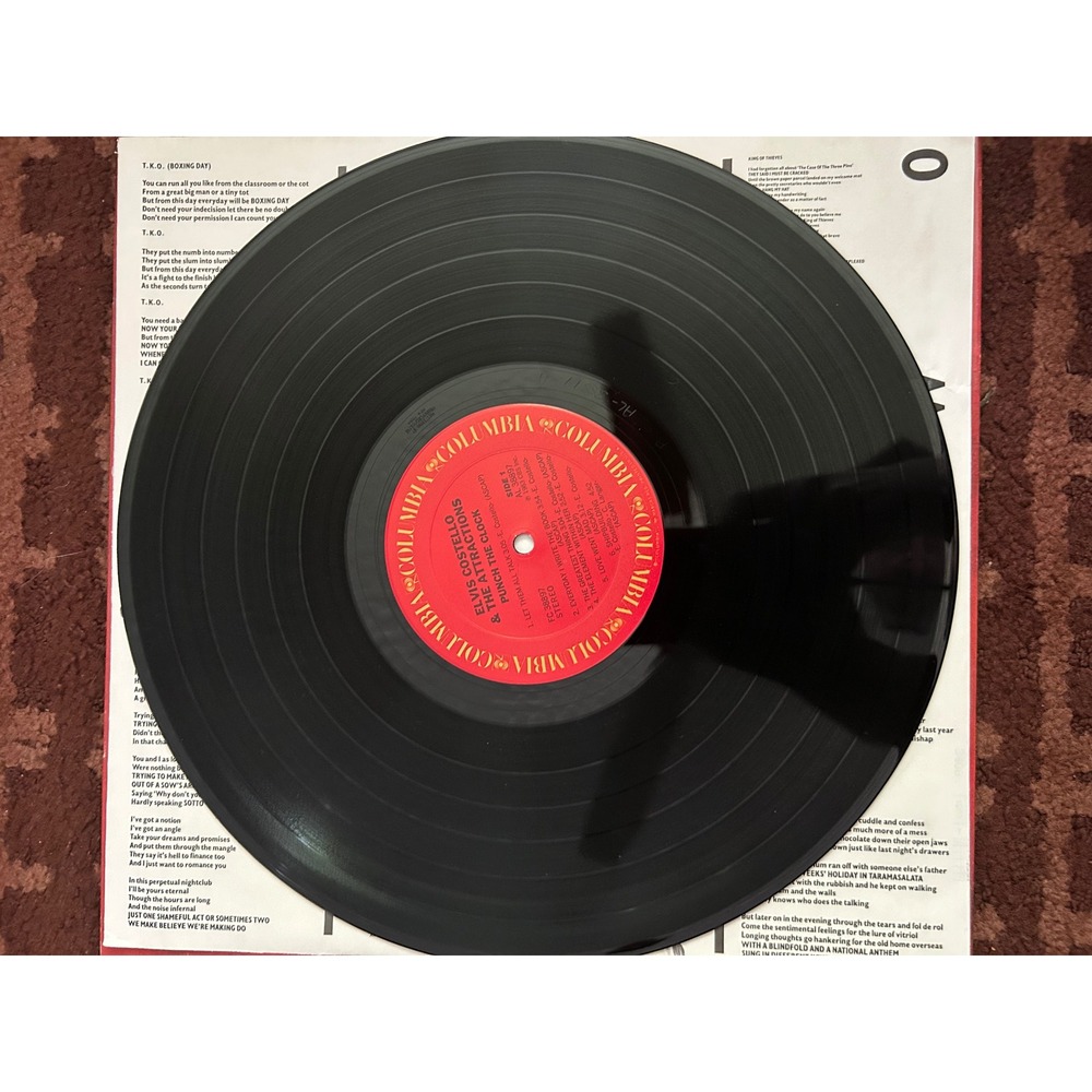 Elvis Costello Punch The Clock Vinyl LP 1983 Columbia FC 38897 The Attractions - Picture 6 of 6